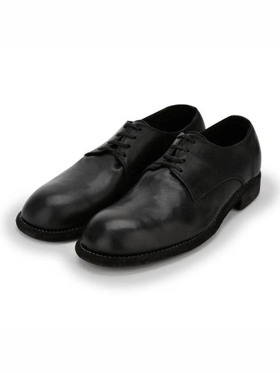 992 Horse Leather Classic Derby Shoes Black - GUIDI - BALAAN 2