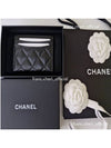 Classic Card Holder Grained Calfskin & Gold Black - CHANEL - BALAAN 4