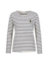 Striped diagonal wappen embroidery t-shirt MW4ME484 - P_LABEL - BALAAN 7
