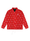 Paisley Logo Coach Jacket Red - ARCANE FUNK - BALAAN 1