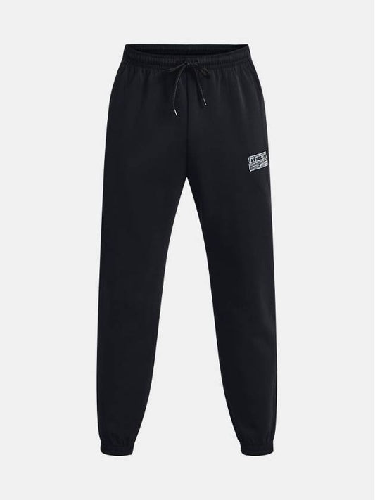 Men's UA Summit Knit Jogger Track Pants Black - UNDER ARMOUR - BALAAN 2