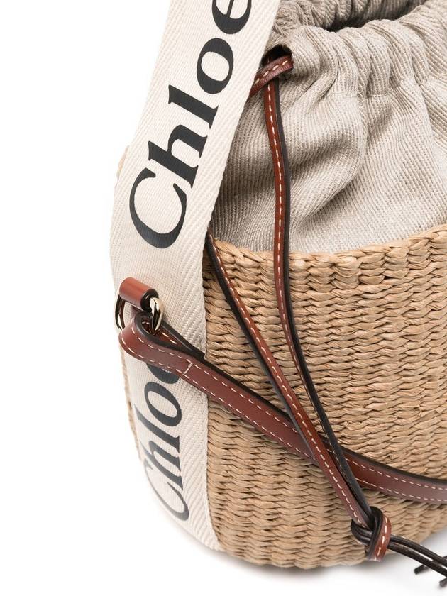 small woody logo bucket bag beige - CHLOE - BALAAN 8