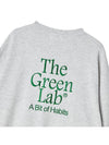 Essential Embroidery Swweatshirts White Melange Grey - THE GREEN LAB - BALAAN 6