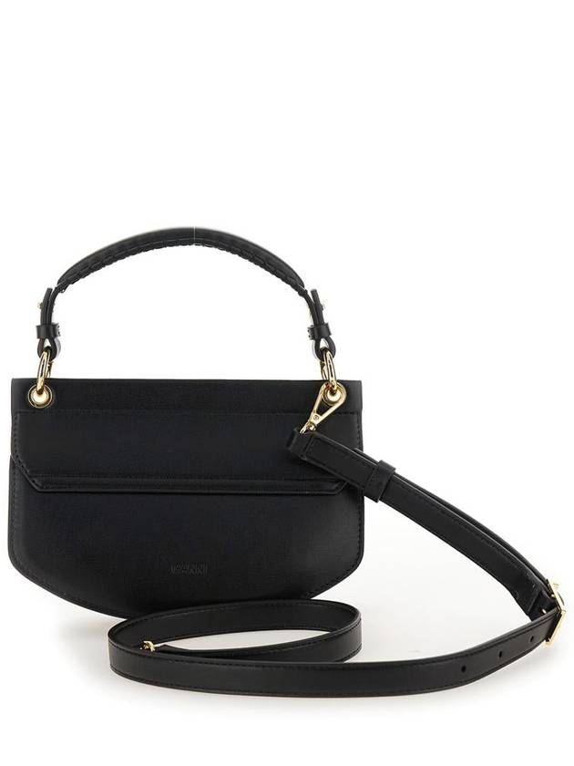 'Apo-G' Black Crossbody Bag With Logo Plaque On The Front And Adjustable Shoulder Strap In Leather Woman - GANNI - BALAAN 2