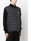 Men's Tricot Logo Patch Knit Mix Cardigan Jacket Black 9B00020 M1115 999 - MONCLER - BALAAN 3