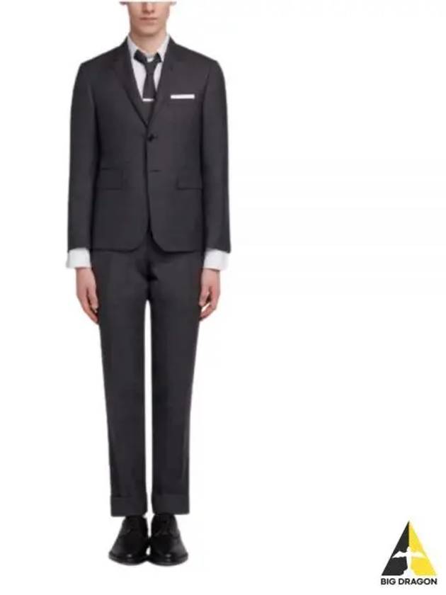 Men's Signature Classic Wool Suit Dark Grey - THOM BROWNE - BALAAN 2