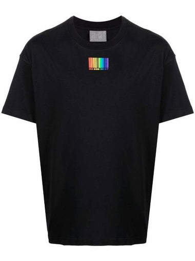 Rainbow Barcode Short Sleeve T-Shirt Black - VETEMENTS - BALAAN 1