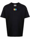 Rainbow Barcode Short Sleeve T-Shirt Black - VETEMENTS - BALAAN 1