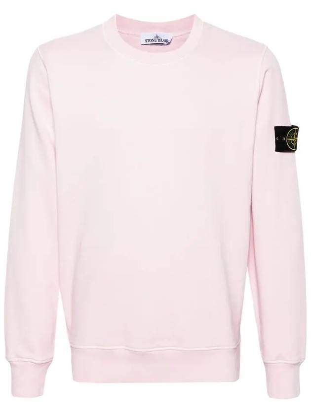 Wappen Patch Garment Dyed Sweatshirt Pink - STONE ISLAND - BALAAN 3