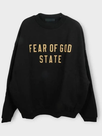 Fleece State Crew Neck Sweatshirt Black 192BT246260F - FEAR OF GOD ESSENTIALS - BALAAN 2