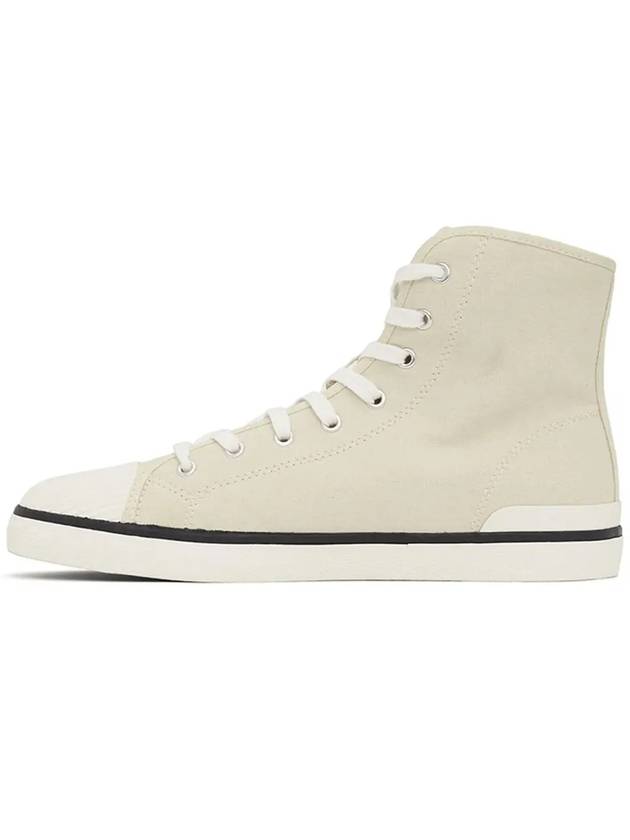 Women's Benkeenh Logo High Top Sneakers Chalk - ISABEL MARANT - BALAAN 4