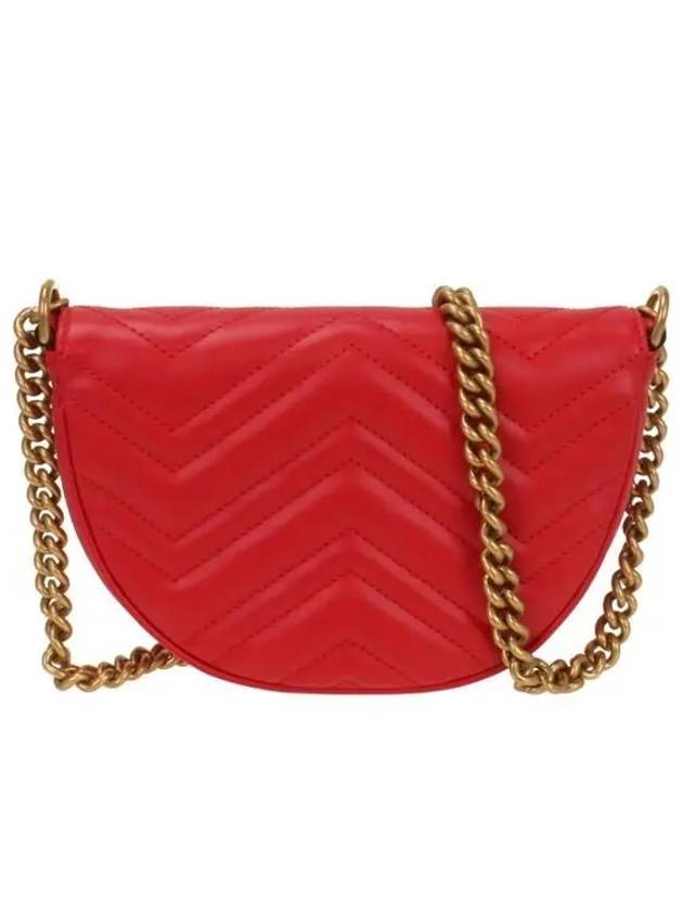 GG Marmont Matelasse Chain Mini Bag Red - GUCCI - BALAAN 4