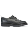 Men's Classic Long Wing Brogue Lace Up Brogue Shoes Black - THOM BROWNE - BALAAN 2