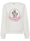 Women's Big Logo Sweatshirt White - MONCLER - BALAAN 1