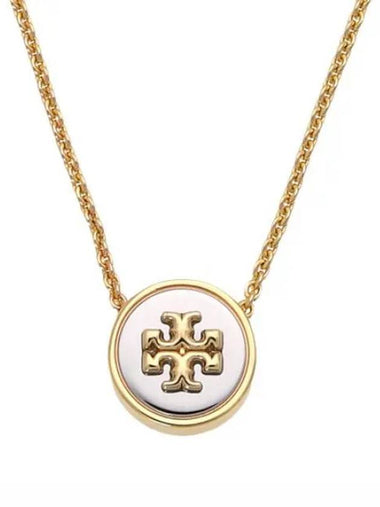 Kira enamel logo pendant necklace - TORY BURCH - BALAAN 1