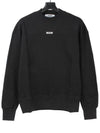 Micro Logo Cotton Sweatshirt Black - MSGM - BALAAN 2