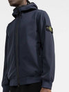 Wappen Patch Soft Shell Hooded Jacket Navy - STONE ISLAND - BALAAN 4