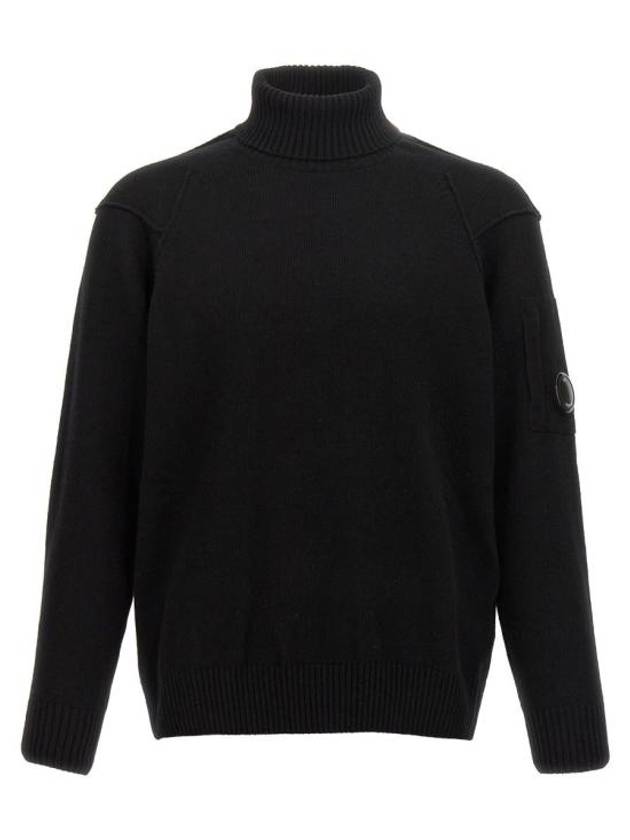 Lambswool GRS Knit Turtleneck Black - CP COMPANY - BALAAN 2