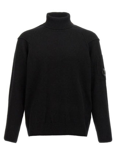 Lambswool GRS Knit Turtleneck Black - CP COMPANY - BALAAN 2