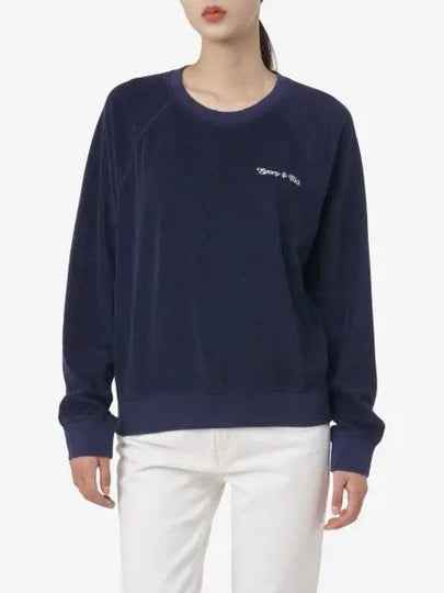 NY Tennis Club Terry Cotton Sweatshirt Navy - SPORTY & RICH - BALAAN 2