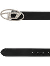 B 1DR Leather Belt Black - DIESEL - BALAAN 5