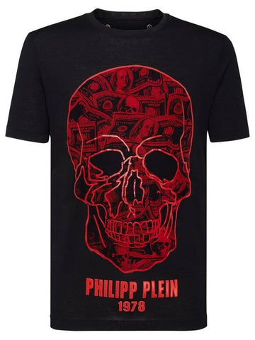 Round neck short sleeve t shirt black - PHILIPP PLEIN - BALAAN 1