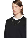 Black Thunderbolt Chain Sweatshirt - NEIL BARRETT - BALAAN 4