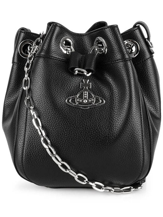 Chrissy Medium Bucket Bag Black - VIVIENNE WESTWOOD - BALAAN 2