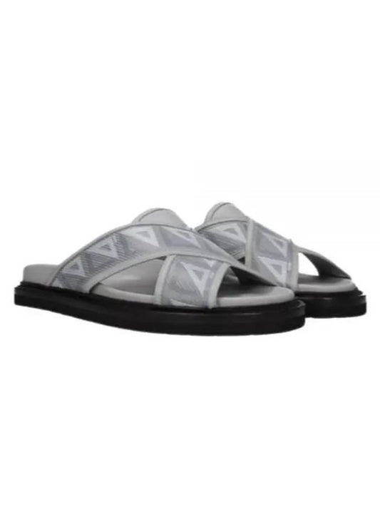 Aqua CD Diamond Sandals Grey - DIOR - BALAAN 1
