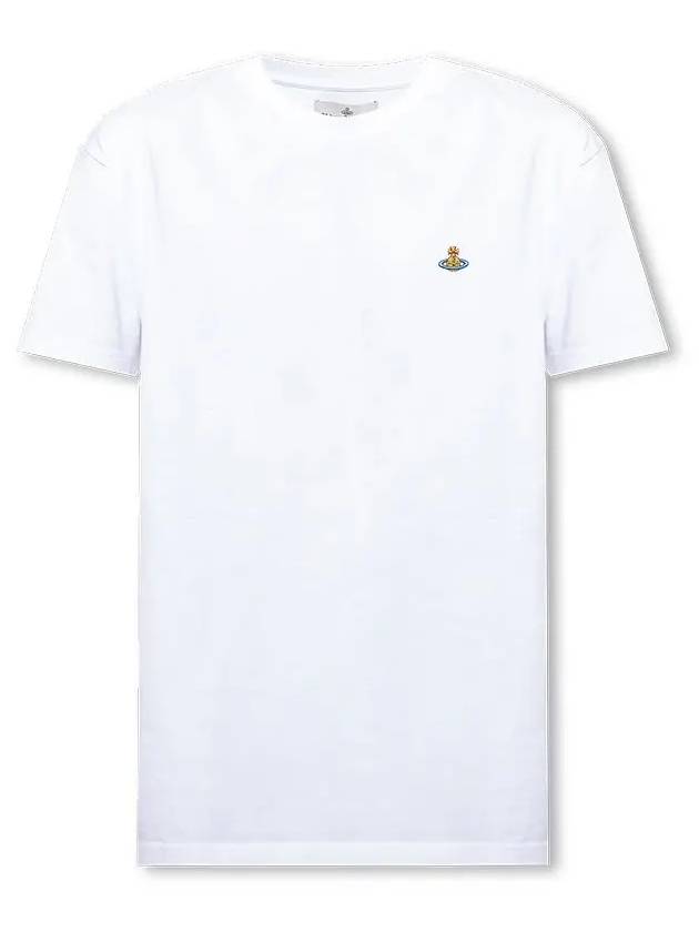 ORB Logo Cotton Short Sleeve T-Shirt White - VIVIENNE WESTWOOD - BALAAN 2