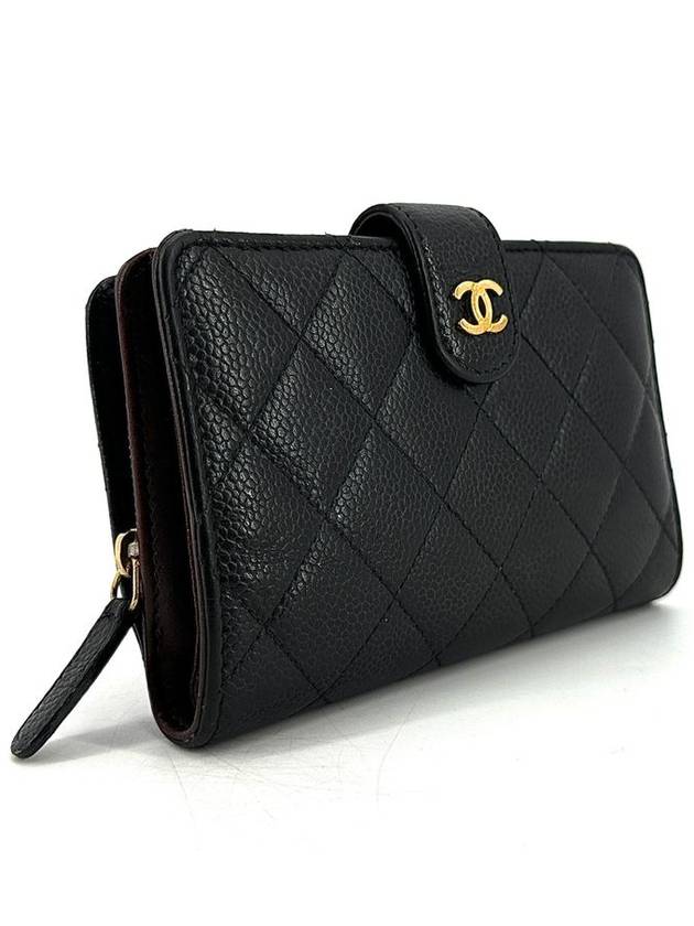 Caviar gold logo medium wallet - CHANEL - BALAAN 4