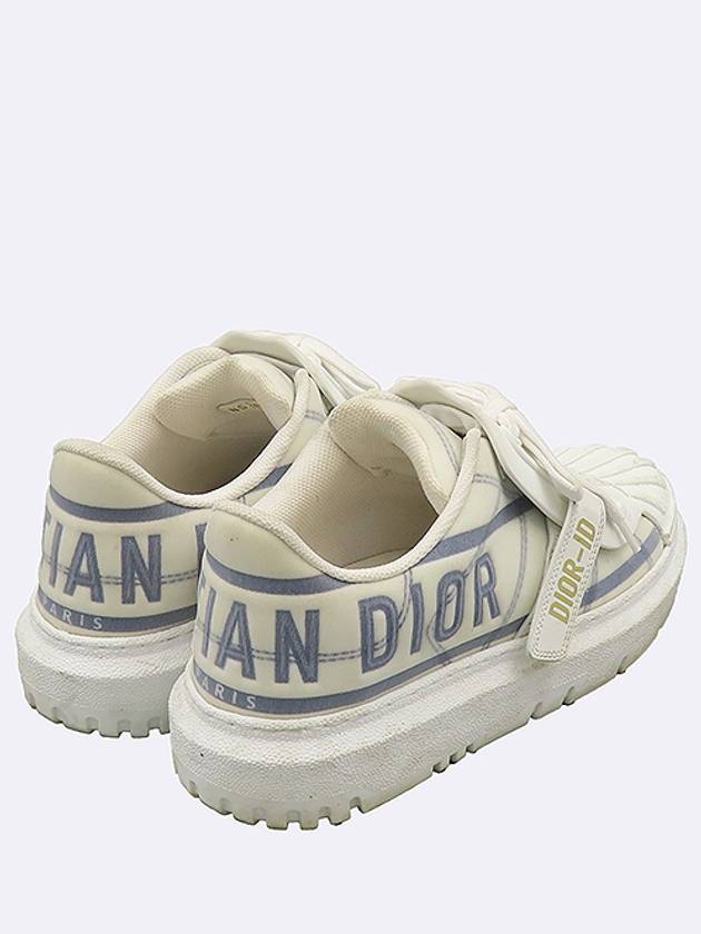 Dior Christian KCK309TNT White Color Velcro Leather ID Women s Sneakers 36 - DIOR - BALAAN 4