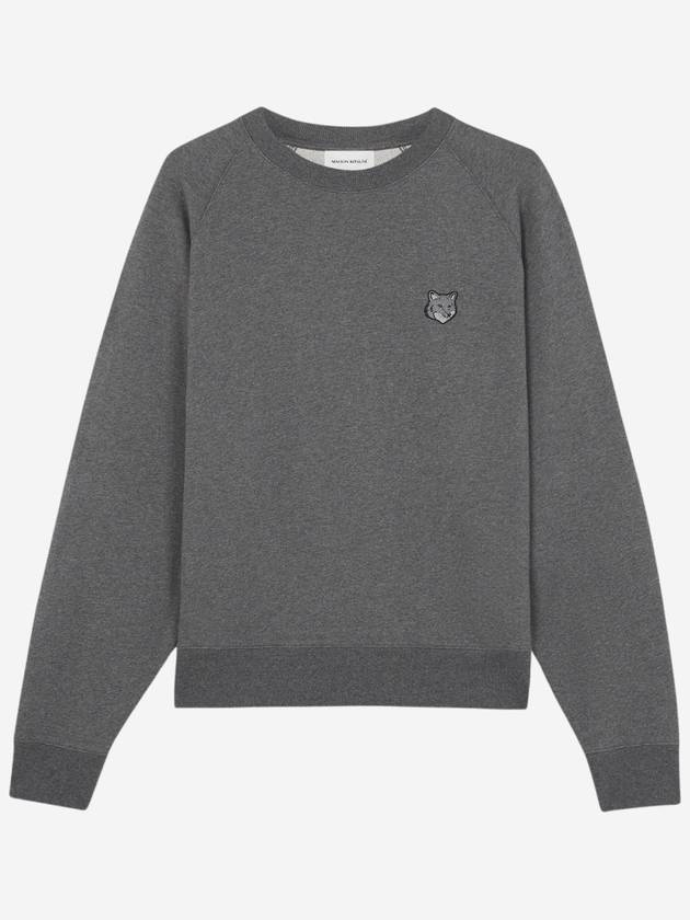 Bold Fox Head Patch Oversized Sweatshirtt Grey - MAISON KITSUNE - BALAAN 2