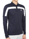 Golf Wear Polo Long Sleeve T-Shirt G00556 157 - HYDROGEN - BALAAN 3