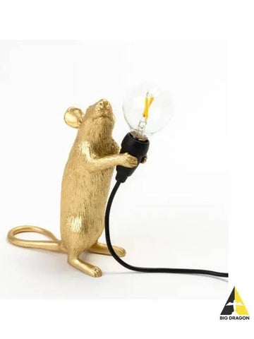 LI Gold Mouse Lamp Standing 6x13 3x14 5 USB - SELETTI - BALAAN 1