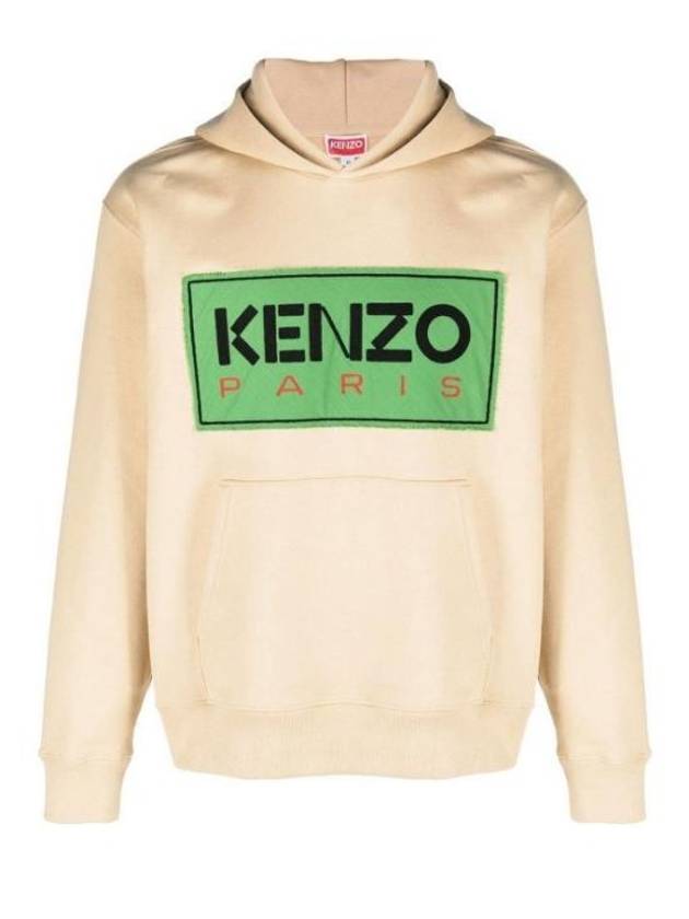 Paris Classic Popover Cotton Hoodie Beige - KENZO - BALAAN 2