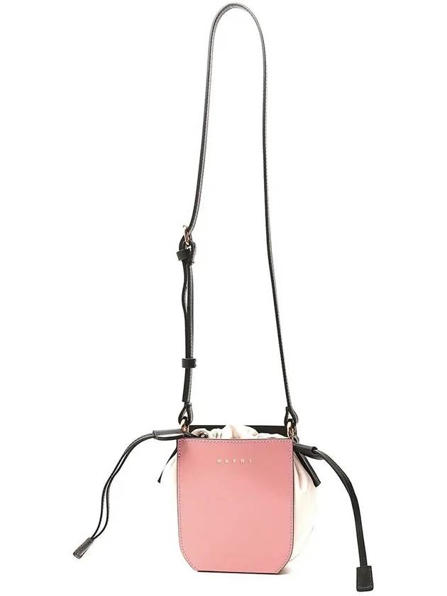 Gusset Shoulder Bucket Bag Pink - MARNI - BALAAN 4