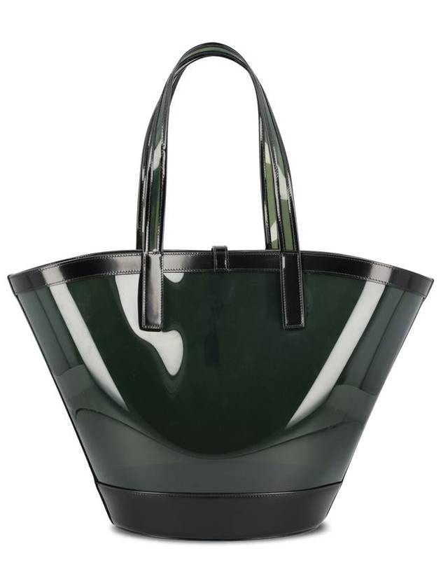 Medium Panier Tote Bag Green - SAINT LAURENT - BALAAN 3