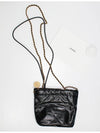 Mini Handbag Shiny Calfskin Gold Black - CHANEL - BALAAN 6