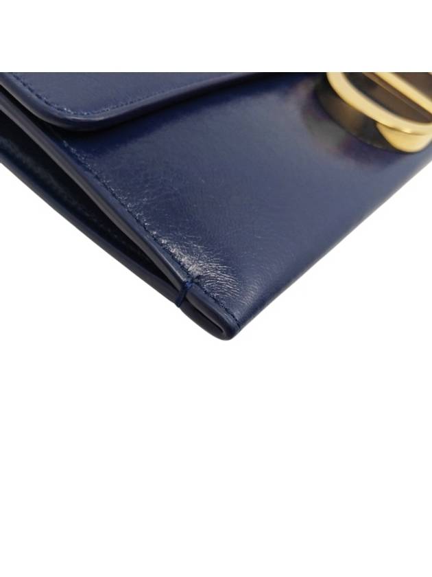 M9206UMPK Montaine 30 Navy Lambskin Gold Chain Clutch Cross Bag - DIOR - BALAAN 4