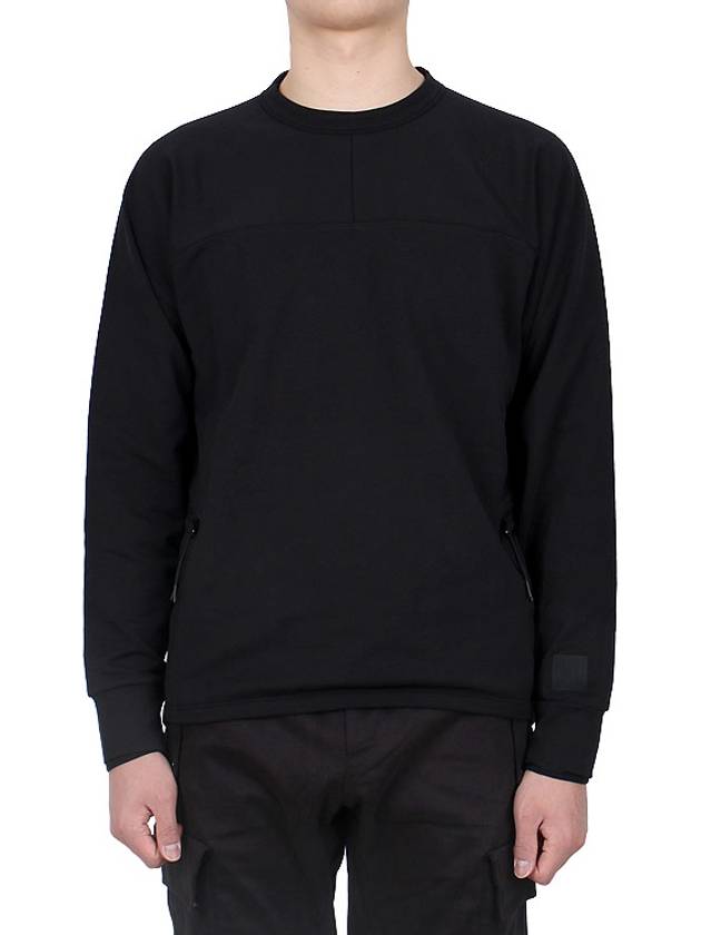 Metropolis Series Brushed Sweatshirt Black - CP COMPANY - BALAAN 3