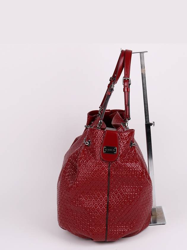 Patent red bucket type large shoulder bag - TOD'S - BALAAN 3