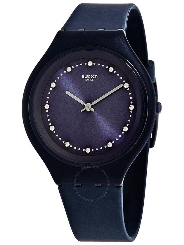 Swatch Skinsparks Dark Blue Sun-brushed Dial Unisex Watch SVUN100 - SWATCH - BALAAN 1