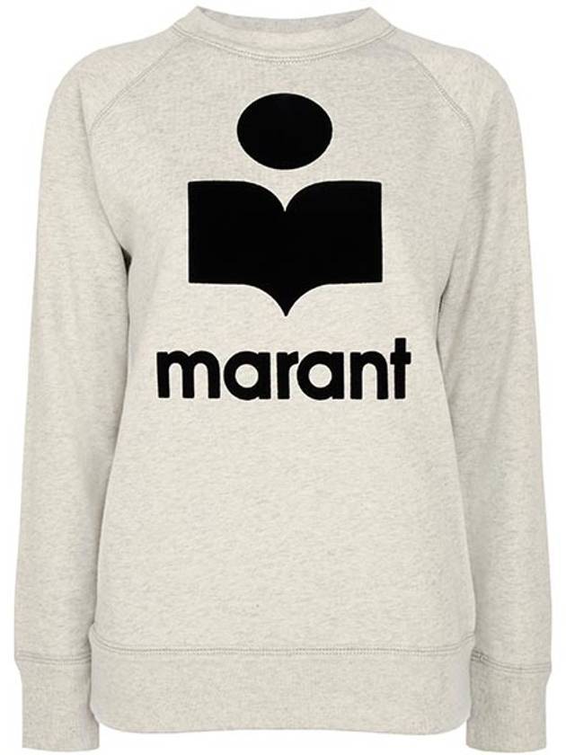 Millyny Logo Cotton Sweatshirt Ecru - ISABEL MARANT ETOILE - BALAAN 1