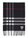 Check Cashmere Scarf Navy - BURBERRY - BALAAN 2