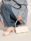 Brick Cassette Intrecciato Small Shoulder Bag White - BOTTEGA VENETA - BALAAN 4