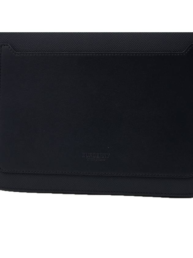 Alfred Leather Small Messenger Bag Black - BURBERRY - BALAAN 8