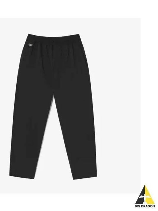 Women s Woven Setup Basic Pants Black - LACOSTE - BALAAN 1