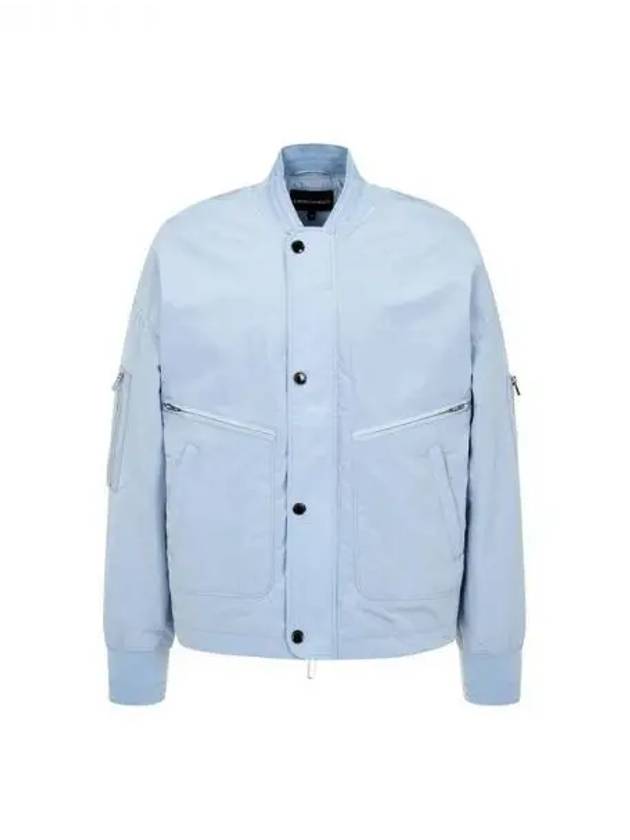 Men s Logo Point Wide Blouson Light Blue 271554 - EMPORIO ARMANI - BALAAN 1