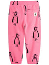 Kids Penguin Fleece Pants Pink 11000092 28 - MINI RODINI - BALAAN 3